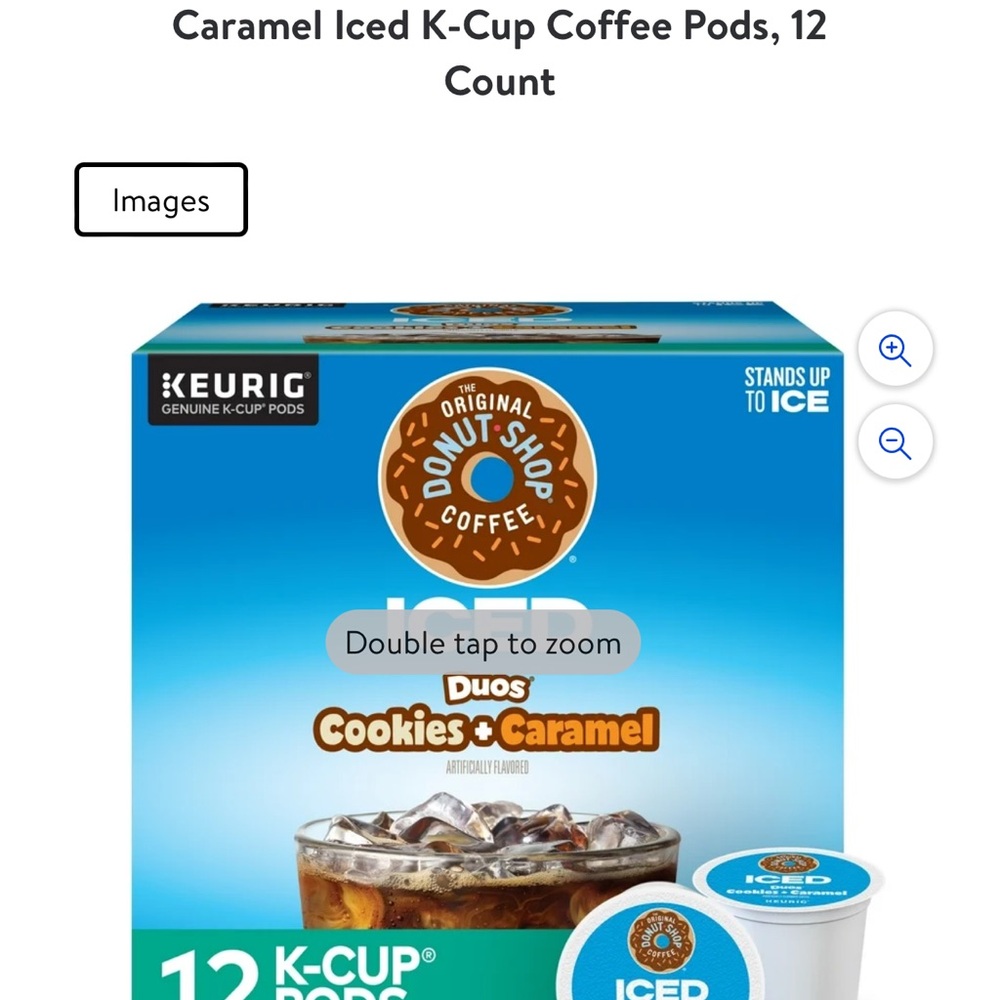 The Original Donut Shop, Duos Cookies + Caramel Iced K-Cup Coffee Pods, 12 Count